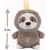 image:imageGUND Baby Lil Luvs On the Go Sloth Soother for Babies and Newborns Plush Sloth Stuffed Animal Sound Toy BrownCream 6