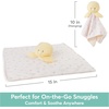 image:imageGUND Baby Sustainably Soft Bunny Lovey Stuffed Animal Plush Blanket Made from 100 Recycled Materials for Babies and Newborns PinkCream 10Duckling