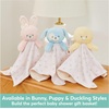 image:imageGUND Baby Sustainably Soft Bunny Lovey Stuffed Animal Plush Blanket Made from 100 Recycled Materials for Babies and Newborns PinkCream 10Duckling
