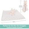 image:imageGUND Baby Sustainably Soft Bunny Lovey Stuffed Animal Plush Blanket Made from 100 Recycled Materials for Babies and Newborns PinkCream 10Multicolor