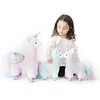 image:imageGUND Cotton Candy Llamacorn Plush Toy Unicorn Stuffed Animal for Ages 1 and Up BlueRainbow 11Llama Multicolor