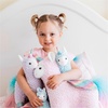 image:imageGUND Cotton Candy Llamacorn Plush Toy Unicorn Stuffed Animal for Ages 1 and Up BlueRainbow 11Llama Multicolor