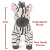 image:imageGUND Gemma Zebra Plush Zebra Stuffed Animal for Ages 0 and Up GrayWhite 12