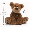 image:imageGUND Grahm Teddy Bear Premium Stuffed Animal for Ages 1 and Up Brown 1812