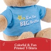 image:imageGUND Im the Big Brother Sustainable Message Bear with Blue TShirt Teddy Bear Made from 100 Recycled Materials for Ages 1 and Up Tan 12Tshirt Teddy Bear Im the Big Brother