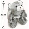 image:imageGUND Original Snuffles Teddy Bear Premium Stuffed Animal for Ages 1 and Up GrayBrown 13Snuffles Grey Brown