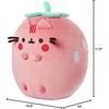 image:imageGUND Pusheen Strawberry Scented Squisheen Plush Squishy Toy Stuffed Animal for Ages 8 and Up Pink 11Multi Color
