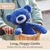 image:imageGUND Toothpick Stripes Teddy Bear Stuffed Animal for Ages 1 and Up BlackWhite 15Toothpick Bear Blue
