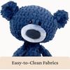 image:imageGUND Toothpick Stripes Teddy Bear Stuffed Animal for Ages 1 and Up BlackWhite 15Toothpick Bear Blue