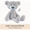 image:imageGUND Toothpick Stripes Teddy Bear Stuffed Animal for Ages 1 and Up BlackWhite 15Toothpick Bear Gray