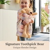 image:imageGUND Toothpick Stripes Teddy Bear Stuffed Animal for Ages 1 and Up BlackWhite 15Toothpick Bear Gray