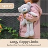 image:imageGUND Toothpick Stripes Teddy Bear Stuffed Animal for Ages 1 and Up BlackWhite 15Toothpick Bear Gray