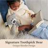 image:imageGUND Toothpick Stripes Teddy Bear Stuffed Animal for Ages 1 and Up BlackWhite 15Toothpick Bear Stripes