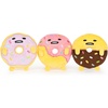 image:imageGUND Sanrio Gudetama The Lazy Egg Donut Collector Set of Three Plush Toys Stuffed Animals for Ages 3 and Up Yellow and Pink 35