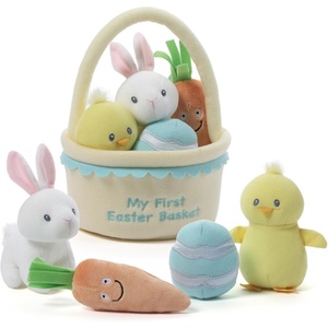 image:imageBaby GUND My First BirthdayThemed 5Piece Plush Playset Sensory Toys for Babies 8My 1st Easter Basket