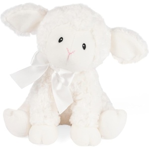 image:imageGUND Baby Lena Lamb Keywind Musical Plush Plays Brahms Lullaby Stuffed Animal Sensory Toy for Babies 10 Months amp Up White 10