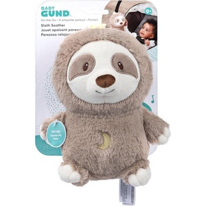 image:imageGUND Baby Lil Luvs On the Go Sloth Soother for Babies and Newborns Plush Sloth Stuffed Animal Sound Toy BrownCream 6