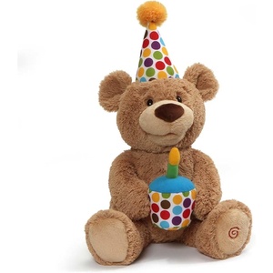 image:imageGUND Happy Birthday Teddy Bear Bear Animated Plush Toy GlowinTheDark Singing Stuffed Animal Brown 10
