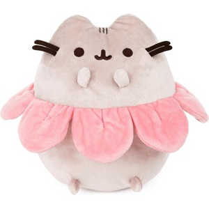 image:imageGUND Pink Flower Petals Pusheen Plush Stuffed Animal Cat Gray and Pink 95