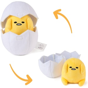 image:imageGUND Sanrio Gudetama The Lazy Egg Stuffed Animal Gudetama in Eggshell Plush Toy for Ages 1 and Up 5