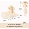 image:imageGUND Baby Muttsy Plush Lovey Stuffed Puppy with Baby Blanket Stuffed Animal Sensory Toy Cream 14