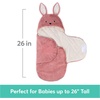 image:imageGUND Baby Oh So Snuggly Bunny Blanket Wrap Plush Hooded Baby Blanket Wrap for Newborns PinkCream 26Blanket Wrap 26 Bunny