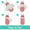 image:imageGUND Baby Oh So Snuggly Bunny Blanket Wrap Plush Hooded Baby Blanket Wrap for Newborns PinkCream 26Blanket Wrap 26 Bunny