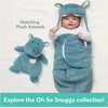 image:imageGUND Baby Oh So Snuggly Bunny Blanket Wrap Plush Hooded Baby Blanket Wrap for Newborns PinkCream 26Blanket Wrap 26 Hippo