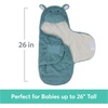 image:imageGUND Baby Oh So Snuggly Bunny Blanket Wrap Plush Hooded Baby Blanket Wrap for Newborns PinkCream 26Blanket Wrap 26 Hippo