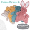 image:imageGUND Baby Oh So Snuggly Bunny Blanket Wrap Plush Hooded Baby Blanket Wrap for Newborns PinkCream 26Newborn Blanket 14 Bunny