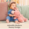 image:imageGUND Baby Oh So Snuggly Bunny Stuffed Animal Bunny Toddler Toy Dusty Rose Pink 125Bunny 125