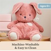 image:imageGUND Baby Oh So Snuggly Bunny Stuffed Animal Bunny Toddler Toy Dusty Rose Pink 125Bunny 125