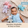image:imageGUND Baby Oh So Snuggly Littles Hippo Small Stuffed Animals Hippo Stuffed Animal Plush Toys for Infants and Toddlers Teal 7