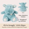 image:imageGUND Baby Oh So Snuggly Littles Hippo Small Stuffed Animals Hippo Stuffed Animal Plush Toys for Infants and Toddlers Teal 7
