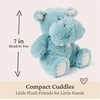 image:imageGUND Baby Oh So Snuggly Littles Hippo Small Stuffed Animals Hippo Stuffed Animal Plush Toys for Infants and Toddlers Teal 7