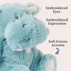 image:imageGUND Baby Oh So Snuggly Littles Hippo Small Stuffed Animals Hippo Stuffed Animal Plush Toys for Infants and Toddlers Teal 7