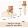 image:imageGUND Baby Philbin Plush Lovey Teddy Bear with Baby Blanket Stuffed Animal Sensory Toy Brown 14