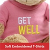 image:imageGUND Get Well TShirt Message Teddy Bear Stuffed Animal Plush Pink 125Pink