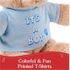 image:imageGUND Its a Boy Sustainable Message Bear with Blue TShirt Teddy Bear Made from 100 Recycled Materials for Ages 1 and Up Tan 12