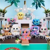 image:imageGUND PLushes Designer Fashion Pets Emelia Vento Premium Cat Stuffed Animal Pink and Blue 6