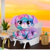 image:imageGUND PLushes Designer Fashion Pets Shelly Newport Premium Dog Stuffed Animal Purple and Blue 6