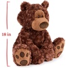 image:imageGUND Philbin Classic Teddy Bear Premium Stuffed Animal for Ages 1 and Up Chocolate Brown 18Philbin