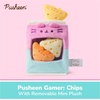 image:imageGUND Pusheen Gamer Chips with Removable Mini Plushies Toy Tortilla Chips Food Plushies Gaming Decor Stuffed Animals for Ages 8 and Up Pink 8