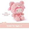 image:imageGUND Sanrio Official Hello Kitty and Friends My Melody Caf Latte Teddy Bear Plush Collectible Plush Toy Stuffed Animal for Ages 1 and Up Pink 10