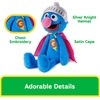 image:imageGUND Sesame Street Official Toothpick Super Grover Plush Plush Muppet Sensory Toy Sesame Street Stuffed Animals Kids Gifts Blue 15