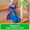 image:imageGUND Sesame Street Official Toothpick Super Grover Plush Plush Muppet Sensory Toy Sesame Street Stuffed Animals Kids Gifts Blue 15