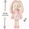 image:imageGUND TakeAlong Friends Plush Curtsy Ballerina Bunny Bunny Stuffed Animal for Ages 0 and Up Pink 15Pink Curtsy Ballerina Bunny