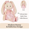 image:imageGUND TakeAlong Friends Plush Curtsy Ballerina Bunny Bunny Stuffed Animal for Ages 0 and Up Pink 15Pink Curtsy Ballerina Bunny