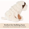 image:imageGUND Toast Bulldog Puppy Plush Stuffed Animal Dog for Ages 0 and Up 10 BrownWhite
