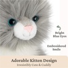image:imageGUND Xavier Kitten Plush Premium Cat Stuffed Animal for Ages 1 and Up Black 9Kitten GreyWhite 9